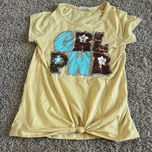 Girl power shirt! Sequence sparkles and fun!!